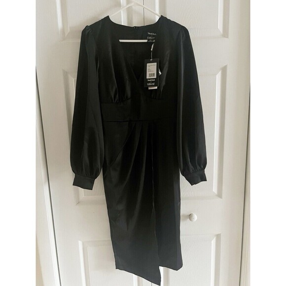 ModCloth x Collectif Siren Times V-Neck Party Dress - Black - Size 4 NWT - Picture 7 of 14
